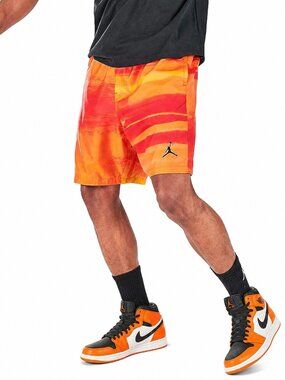 Jordan Nike Mens Retro Legacy AJ 11 AJ11 Shorts Electro Orange Air Rare 2XL XXL